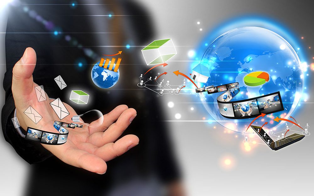 Business communication and digital media connections