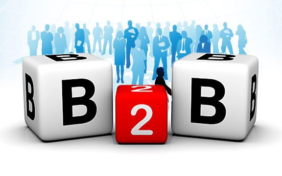 Business-to-business services concept